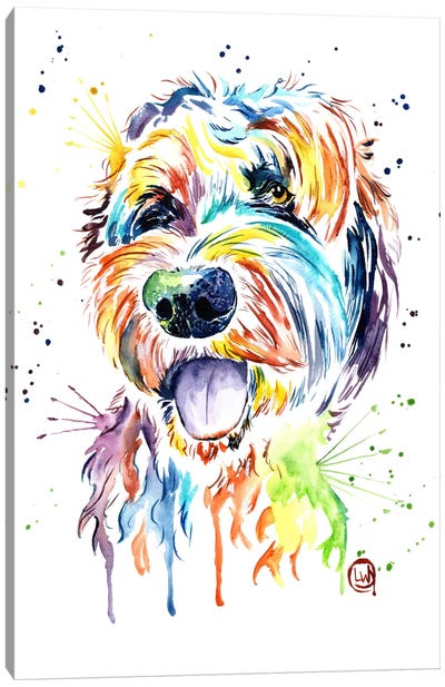 Doodle Of A Doodle Canvas Art Print - Best Selling Dog Art
