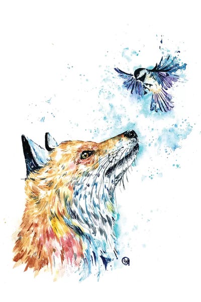 Foxes: Fox and Chickadee by Lisa Whitehouse