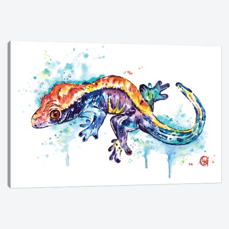 Gecko Canvas Print #LWH125} by Lisa Whitehouse Canvas Print