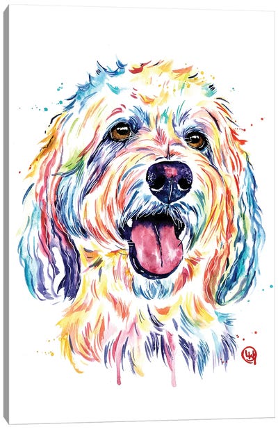 Goldendoodle - Charlie Canvas Art Print - Lisa Whitehouse