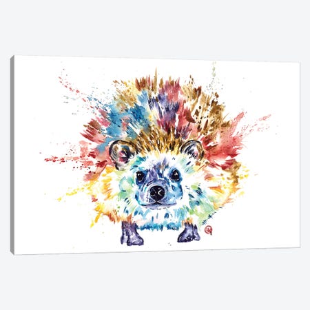 Hedgehog Canvas Print #LWH127} by Lisa Whitehouse Art Print