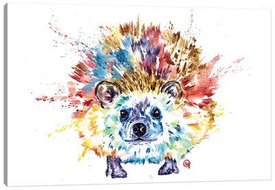 Hedgehog Canvas Art Print - Lisa Whitehouse
