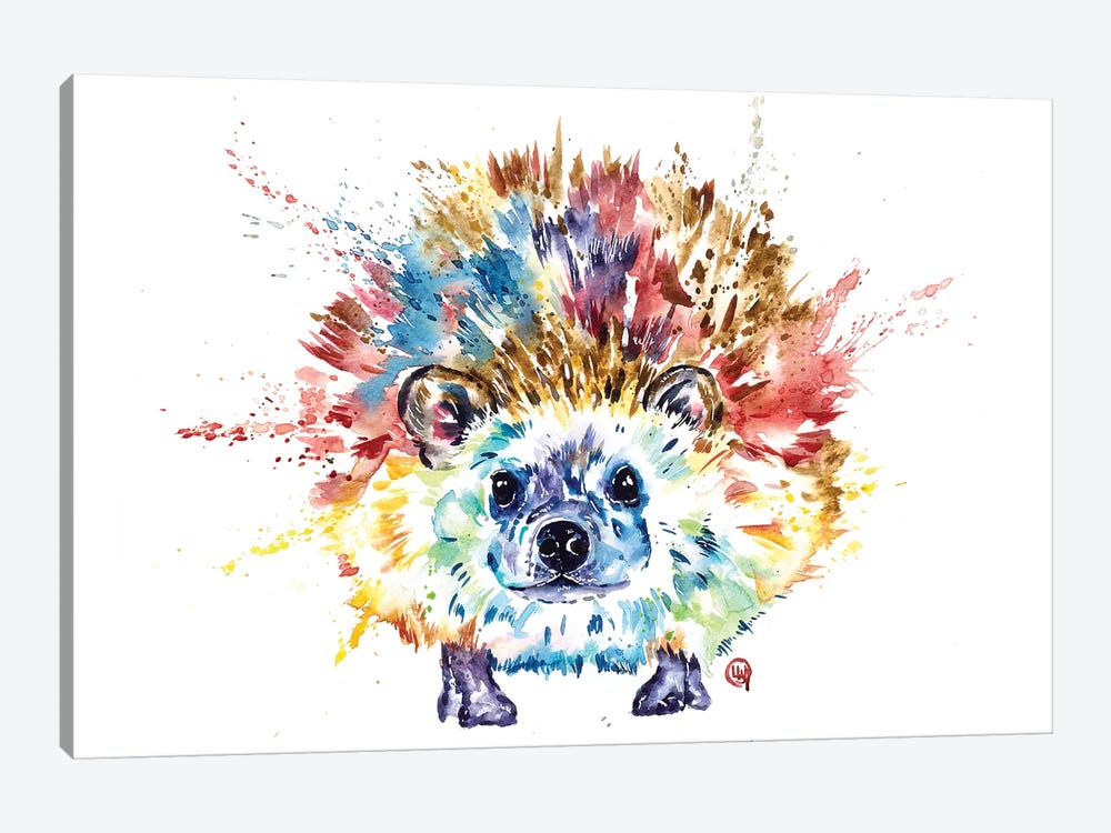 Hedgehog by Lisa Whitehouse 1-piece Canvas Art Print