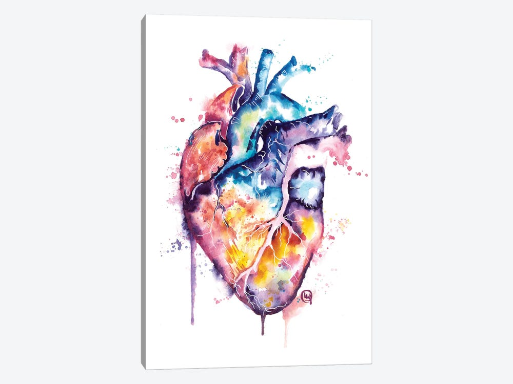 Human Heart by Lisa Whitehouse 1-piece Canvas Artwork