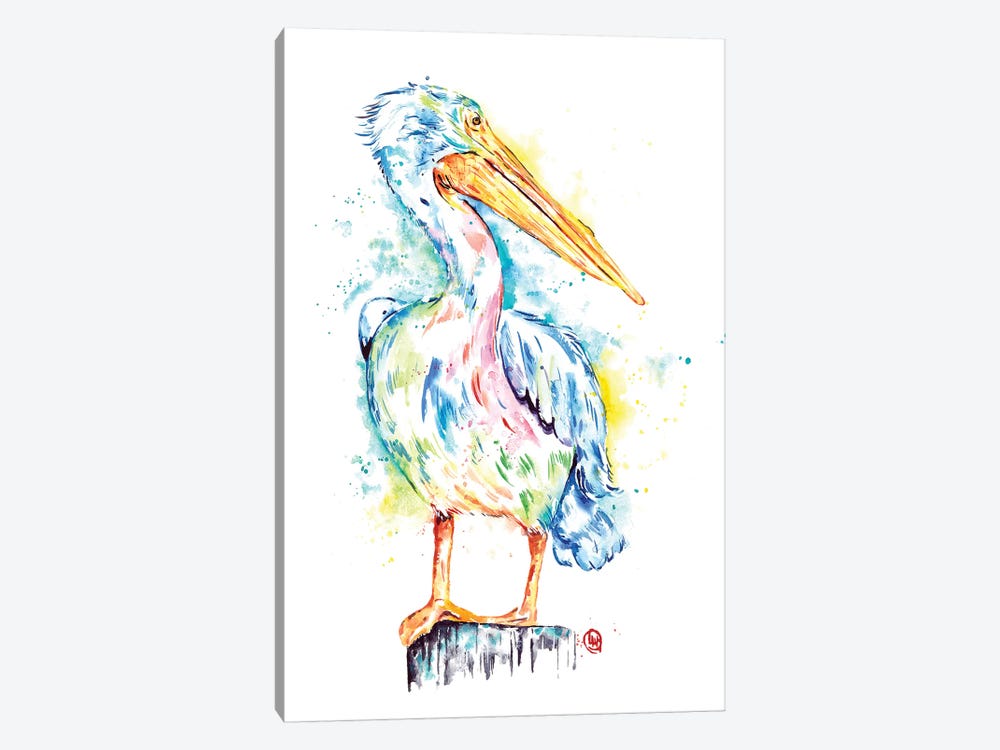 Pelican by Lisa Whitehouse 1-piece Canvas Art Print