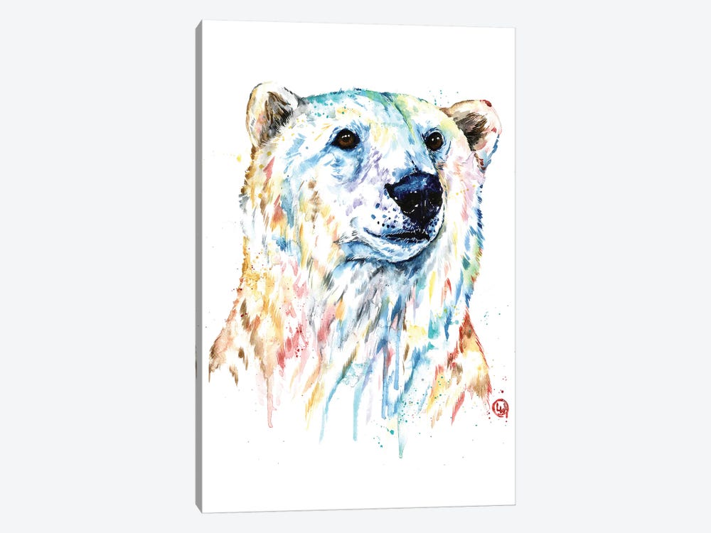 Portrait of a Polar Bear by Lisa Whitehouse 1-piece Canvas Print