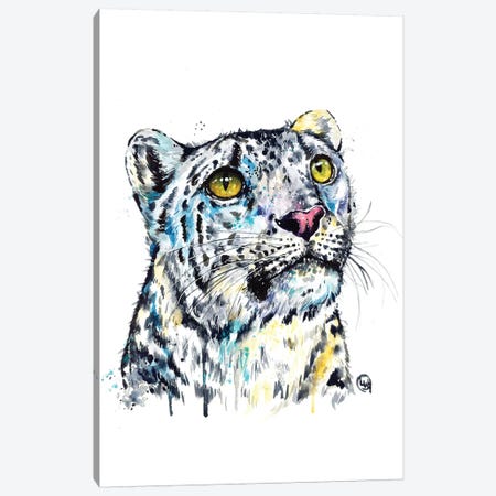 Snow Leopard Canvas Print #LWH134} by Lisa Whitehouse Canvas Artwork