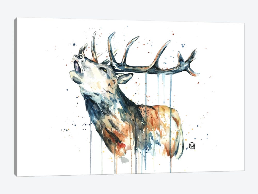 Elk Calling by Lisa Whitehouse 1-piece Canvas Art Print