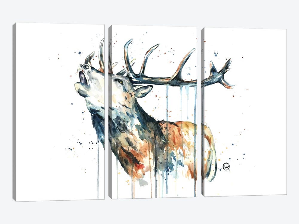 Elk Calling by Lisa Whitehouse 3-piece Art Print