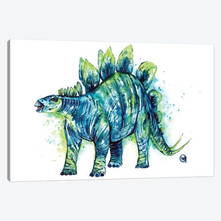 Spike Tail The Stegosaurus Canvas Print #LWH143} by Lisa Whitehouse Canvas Artwork