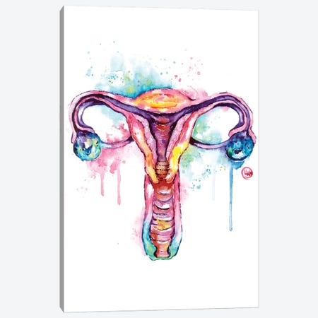 Uterus Canvas Print #LWH144} by Lisa Whitehouse Canvas Print