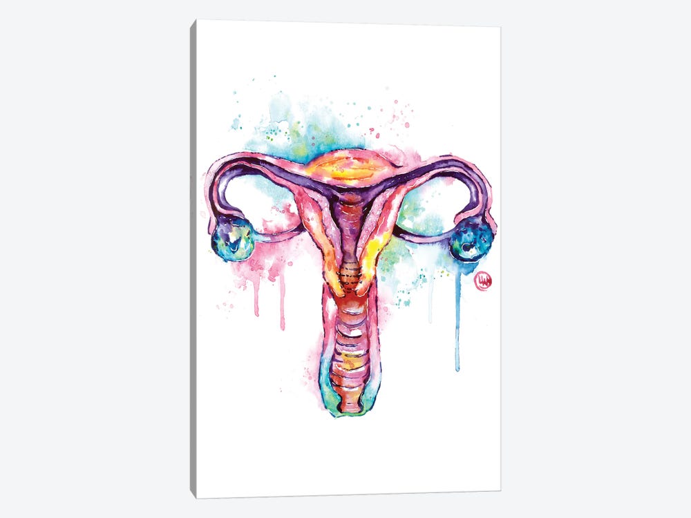 Uterus by Lisa Whitehouse 1-piece Canvas Wall Art