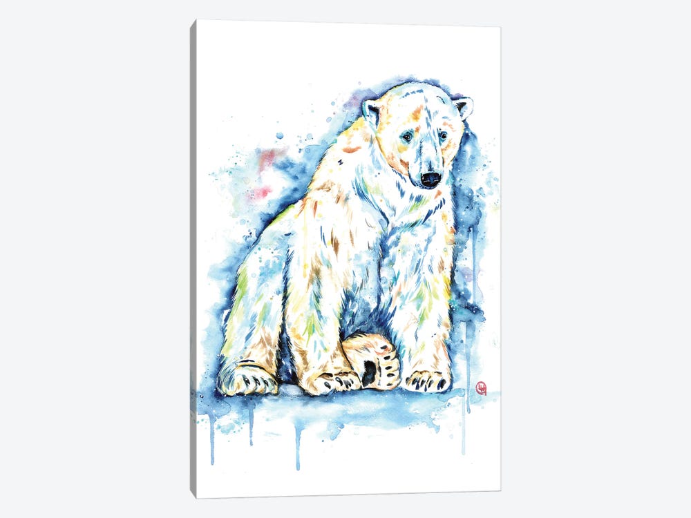 Polar Bear - Solitude by Lisa Whitehouse 1-piece Canvas Art Print