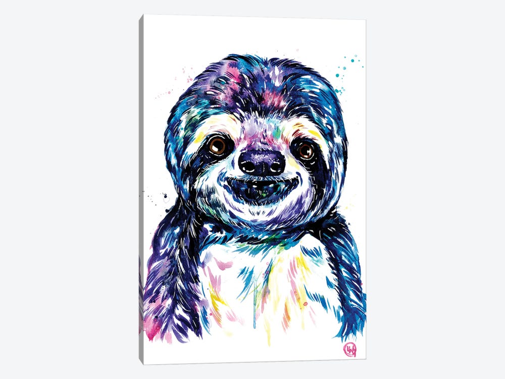 Susie The Sloth by Lisa Whitehouse 1-piece Art Print