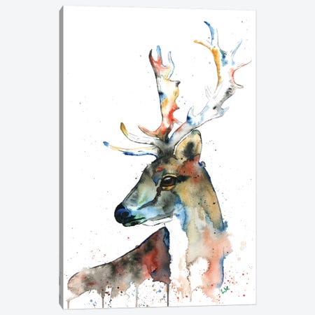 Fallow Deer Canvas Print #LWH14} by Lisa Whitehouse Canvas Artwork