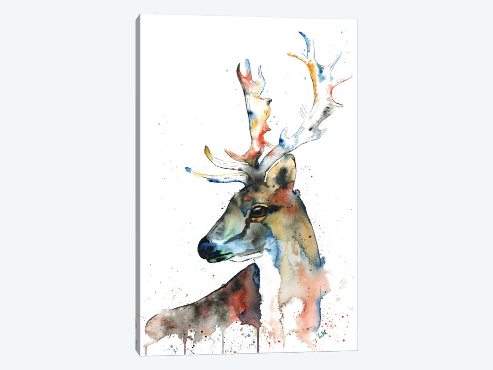 Fallow Deer by Lisa Whitehouse 1-piece Canvas Artwork