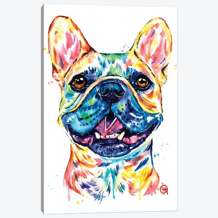 Fawn French Bulldog - Frenchie Canvas Print #LWH153} by Lisa Whitehouse Canvas Print