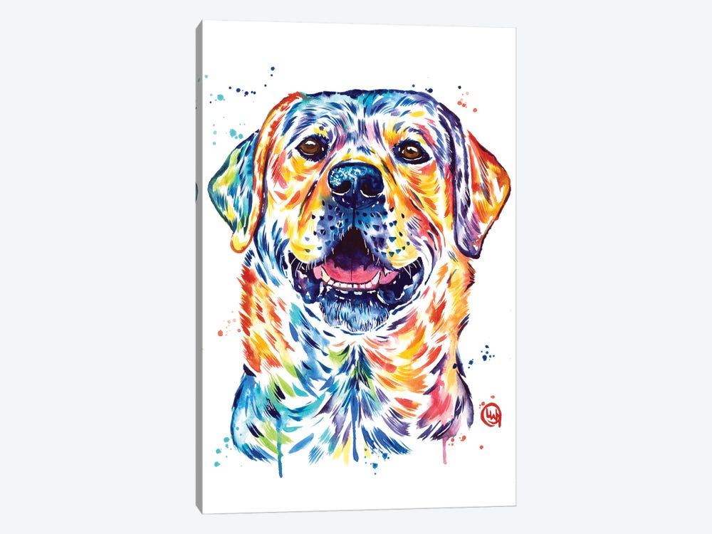 Happy Lab by Lisa Whitehouse 1-piece Canvas Art