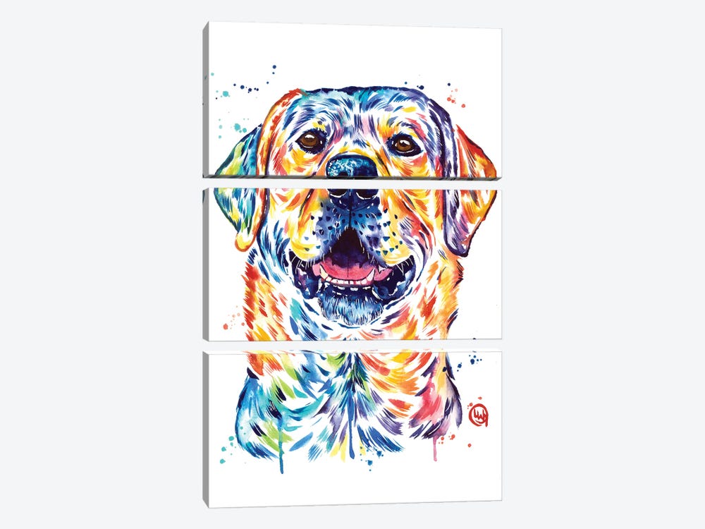 Happy Lab by Lisa Whitehouse 3-piece Canvas Artwork