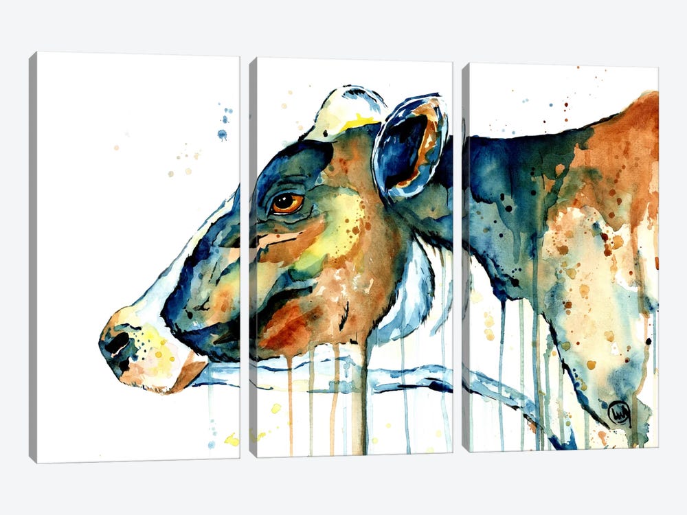 Feeling Blue by Lisa Whitehouse 3-piece Canvas Print