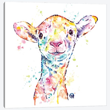 Little Lamb Canvas Print #LWH161} by Lisa Whitehouse Canvas Art