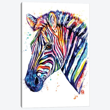 Living In Rainbow Canvas Print #LWH164} by Lisa Whitehouse Art Print