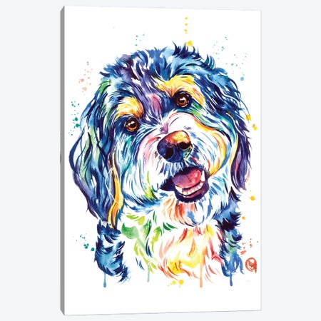 Bernedoodle Canvas Print #LWH166} by Lisa Whitehouse Canvas Print