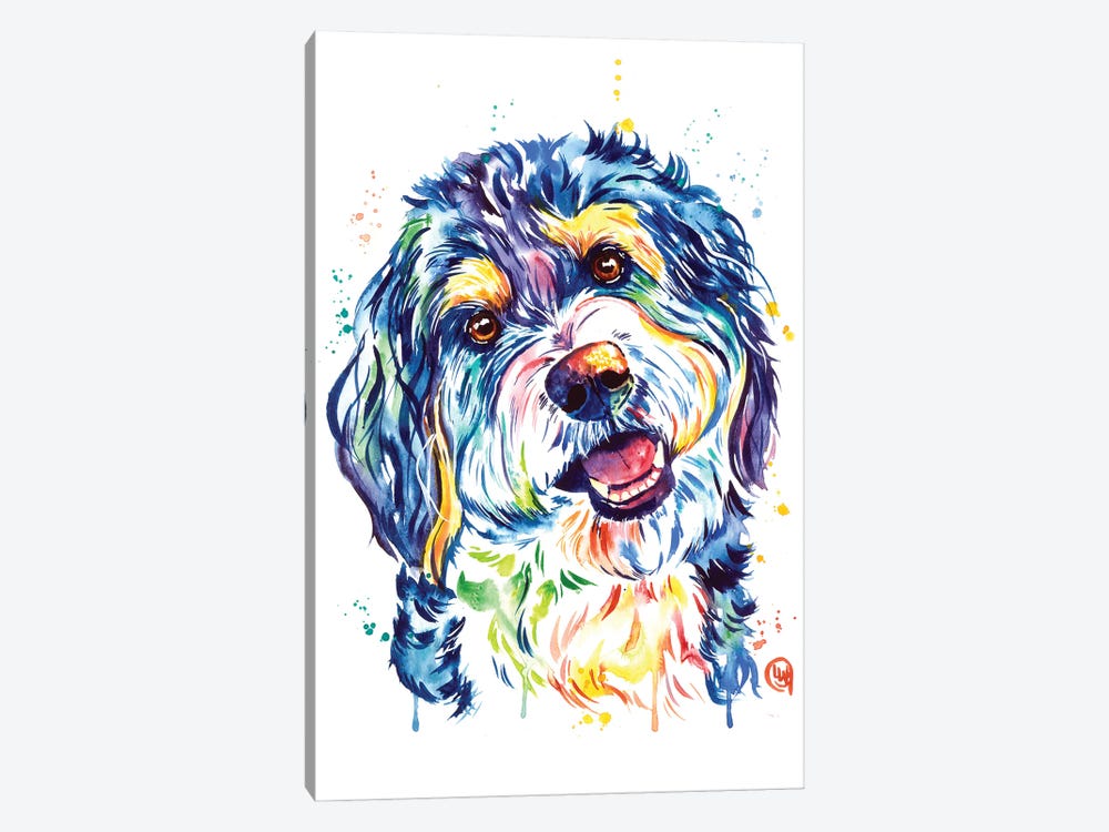 Bernedoodle by Lisa Whitehouse 1-piece Canvas Wall Art