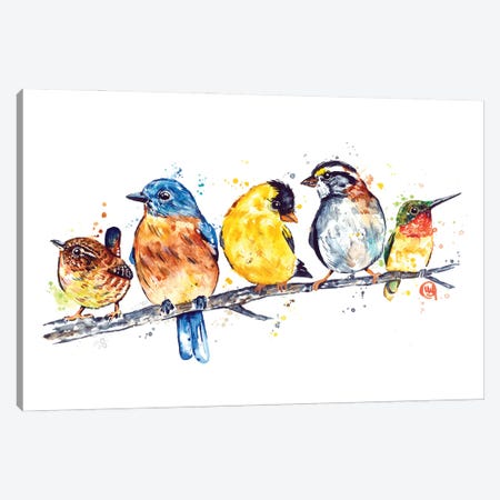 Backyard Birds Canvas Print #LWH168} by Lisa Whitehouse Canvas Art