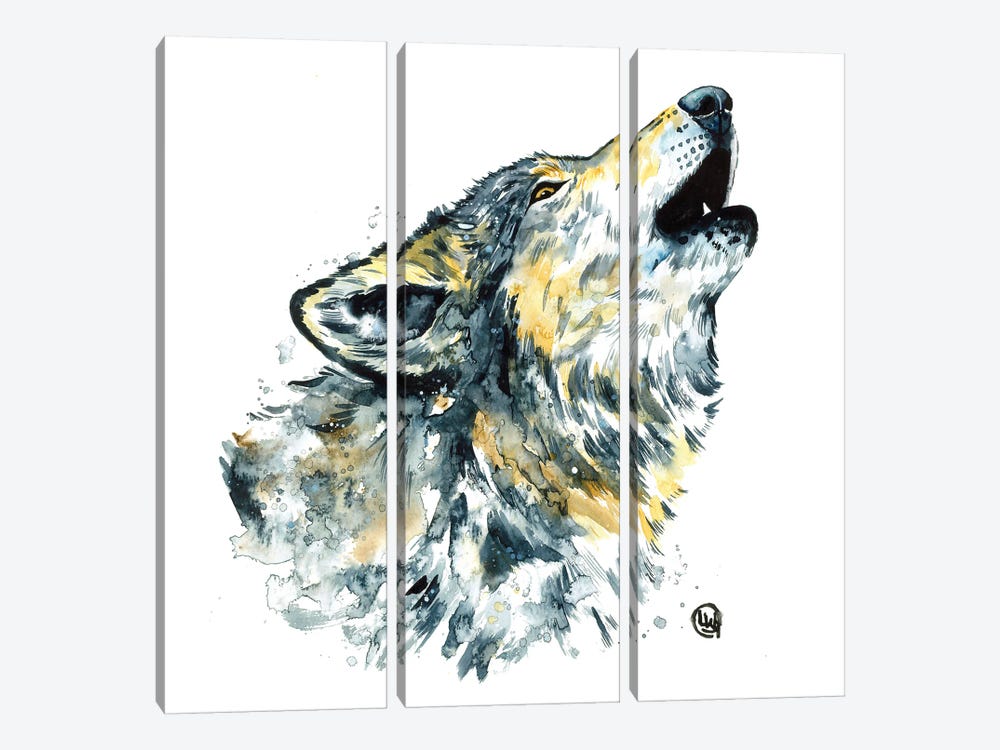 Full Moon by Lisa Whitehouse 3-piece Canvas Artwork