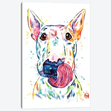 Bull Terrier Canvas Print #LWH173} by Lisa Whitehouse Canvas Print