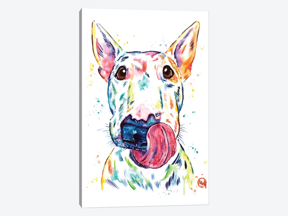 Bull Terrier by Lisa Whitehouse 1-piece Canvas Artwork