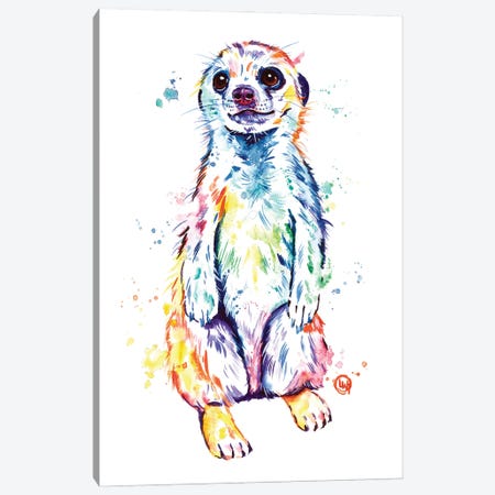 Meerkat Canvas Print #LWH175} by Lisa Whitehouse Canvas Wall Art