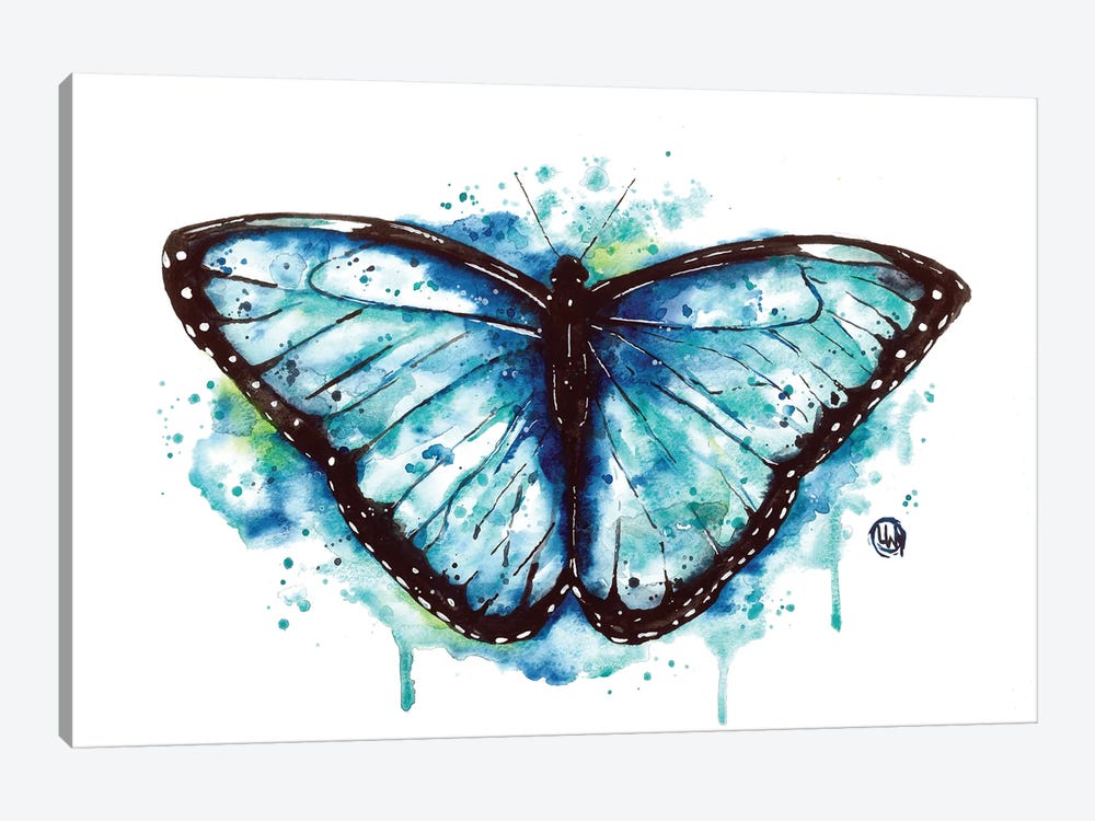 Blue Morpho by Lisa Whitehouse 1-piece Canvas Artwork