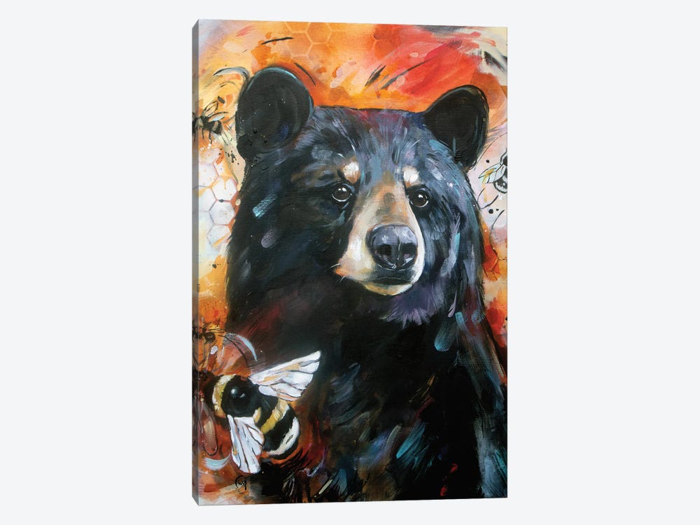 The Bear And The Bees by Lisa Whitehouse 1-piece Art Print