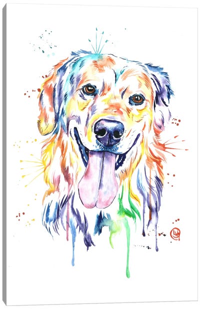 Golden Canvas Art Print - Labrador Retriever Art