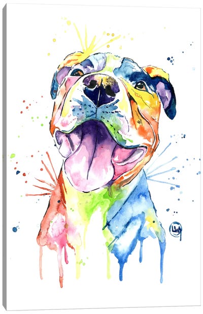 A Softer Side Canvas Art Print - Dog Art