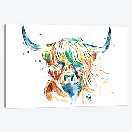 Heilan Coo Canvas Print #LWH23} by Lisa Whitehouse Canvas Wall Art