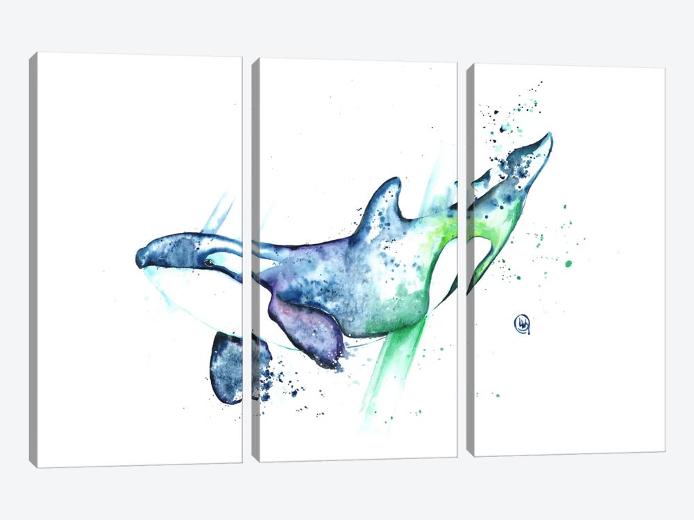 Into The Blue by Lisa Whitehouse 3-piece Canvas Print