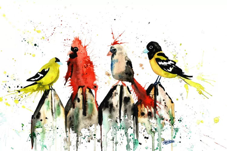 Judgy Birds by Lisa Whitehouse wall art