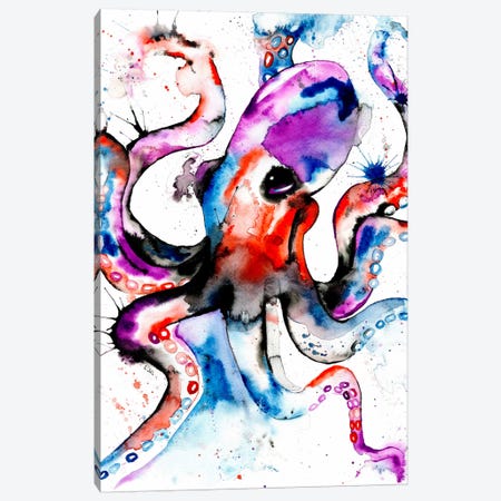 Octopus Canvas Print #LWH31} by Lisa Whitehouse Canvas Art Print