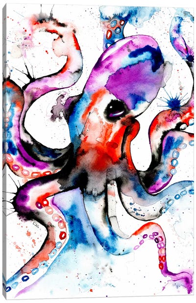 Octopus Canvas Art Print - Lisa Whitehouse