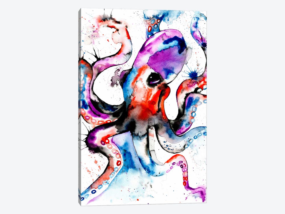 Octopus by Lisa Whitehouse 1-piece Canvas Print