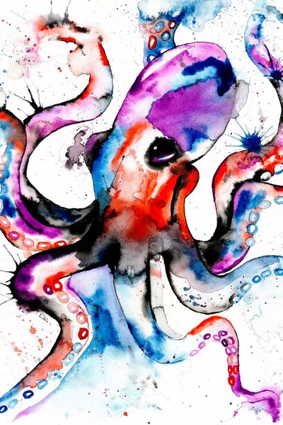 Kids Ocean Life Art: Octopus by Lisa Whitehouse