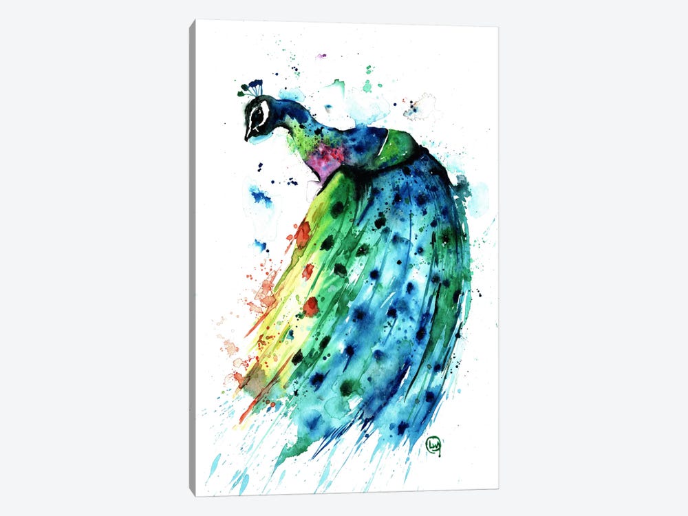Proud Peacock by Lisa Whitehouse 1-piece Canvas Wall Art