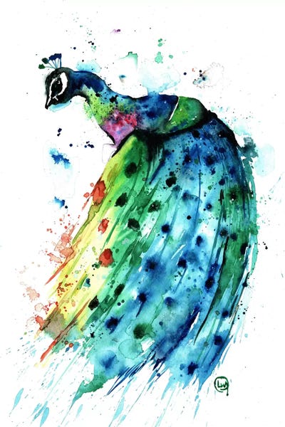 Peacocks: Proud Peacock by Lisa Whitehouse