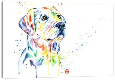 Puppy Star Canvas Art Print - Lisa Whitehouse