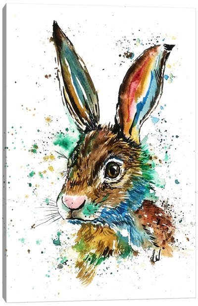 Real Bunny Canvas Art Print - Rabbit Art