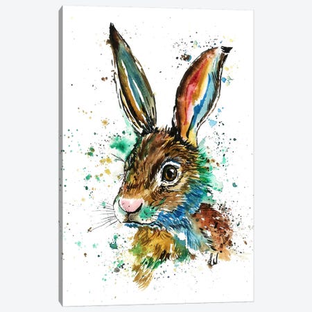 Real Bunny Canvas Print #LWH38} by Lisa Whitehouse Canvas Art Print