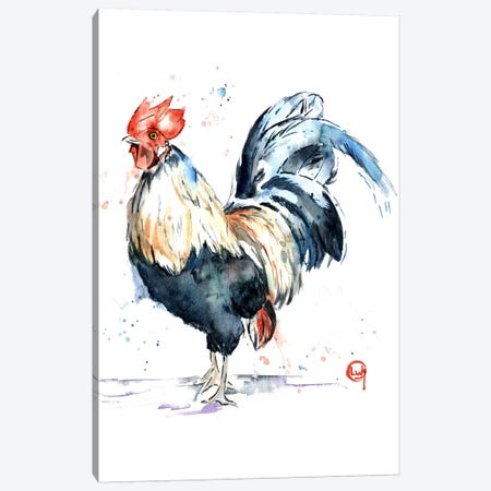 Rooster Canvas Print #LWH39} by Lisa Whitehouse Canvas Art Print